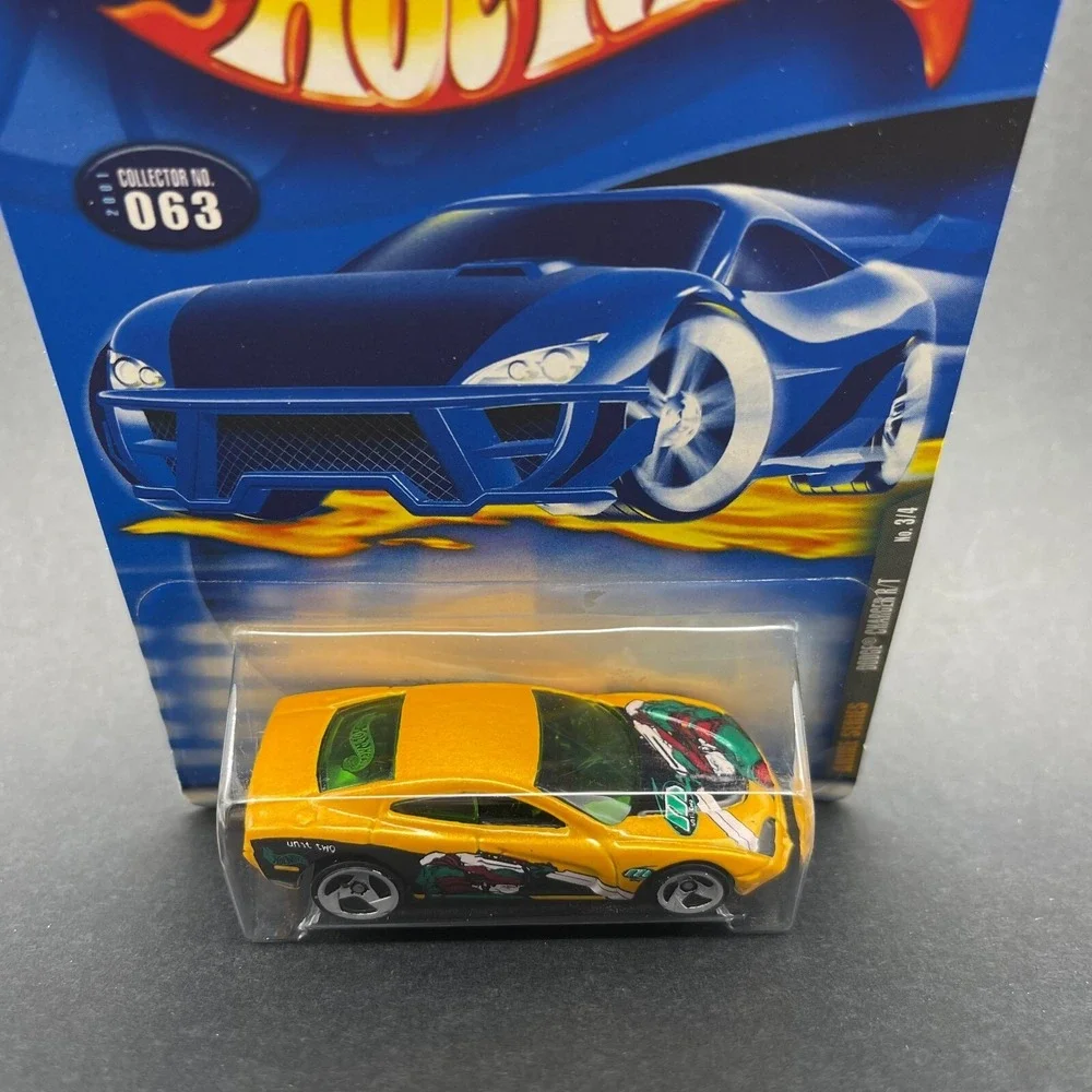 Hot Wheels Anime Series Dodge‎ Charger R/T Muscle Car Yellow Graphics 1/64 #063